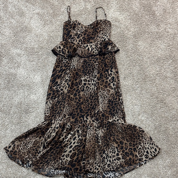 Vici Dresses & Skirts - Vici Leopard Print Maxi Dress in Brown